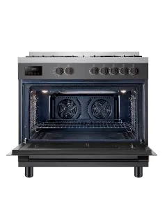 فرن غاز توشيبا 5 عيون رمادي 90*60 امان كامل RQ1-90MG5GE(GR)-SA