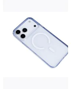 غطاء زوندا شفاف لآيفون 17 برو مع ماج سيف - أبيض