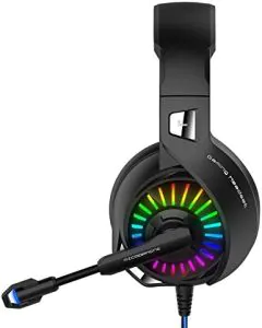 داتازون, سماعة رأس الاحترافية للألعاب RGB PS5 ,أسود أزرق