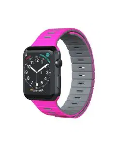 جوي، سوار معصم مغناطيسي للساعة الذكية ، وردي/ رمادي