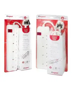 ليجراند، توصيلة كهرباء، 4 منافذ، 3 متر، أبيض