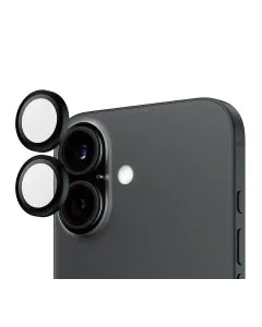 بانزرجلاس، واقي عدسات للكاميرا ايفون 16/ بلس، اسود