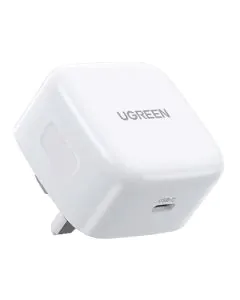 يوجرين , شاحن حائط سريع بقدرة 30 وات USB-C PD GaN , أبيض