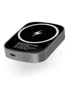 بايكرون , كومباكت MAG Power 10000 مللي أمبير مغناطيسي من النوع C رمادي ,أسود