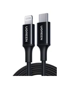 يوجرين , سلك شاحن نايلون مظفر بطول 2 متر , أسود