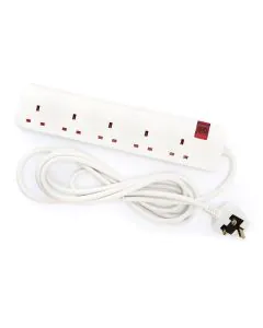 ليجراند، توصيلة كهرباء، 5 متر، 5 منافذ ، أبيض