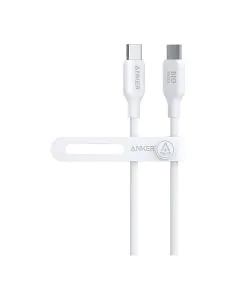 أنكر 544 كابل USB-C إلى USB-C 140 وات، 3 أقدام أبيض