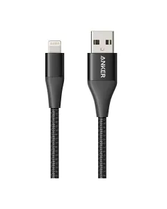 أنكر , كابل باورلاين بمدخل USB A إلى Lightning 3 أقدام ,أسود