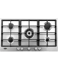 سطح تيرم 90.9 سم 5 عيون غاز استيل إيطالي زهر TRMBH90CIG