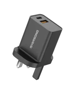 شاحن حائط من ريفرسونج ، AD28 PD30W أسود