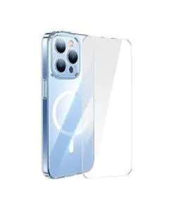 بيسوس , كفر حماية مغناطيسي , لجهاز ايفون 14 برو ماكس , شفاف 