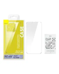 بيسوس , كفر حماية مغناطيسي , لجهاز ايفون 14 , شفاف