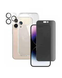 بانزر جلاس , حزمة 3 في 1 لهاتف iPhone 2023 مقاس 6.7 بوصة برو ماكس للخصوصية