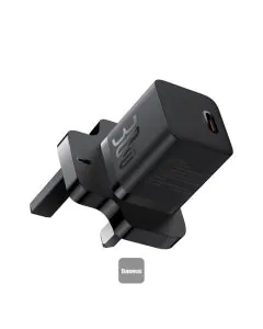 بيسوس GaN5 ميني شاحن جداري، 30 واط، USB-C، أسود - P10110906113-00