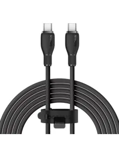 كابل Baseus كابل Pudding Series نوع C إلى C، كابل، 100 واط، 1 /USB-C، أسود - P10355702111-B2
