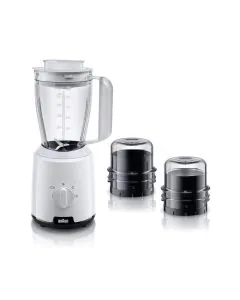 خلاط براون بلاستيك 1.5 لتر 600 واط ابيض JB1023WH