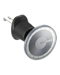 موماكس ، حامل شحن لاسلكي مغناطيسي للسيارة بقدرة 15 واط، رمادي 