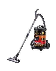 مكنسة هيتاشي برميل 21 لتر 2500 واط اسود * احمر CV-9800MIJRGB