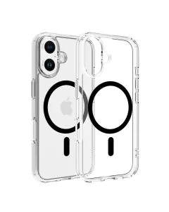 ديفايسد، غطاء ماج سيف ايفون 16 شفاف، اسود 