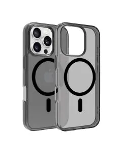 ديفايسد، غطاء ماج سيف ايفون 16 برو سموك، اسود 