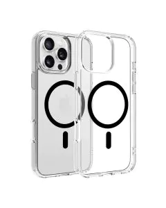 ديفايسد، غطاء ماج سيف ايفون 16 برو ماكس شفاف، اسود 