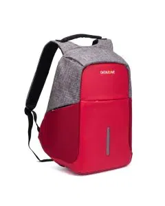 داتا زون حقيبة كمبيوتر محمول للأعمال ضد السرقة لون أحمر