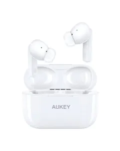  أوكي، سماعة أذن لاسلكية بخاصية إلغاء الضوضاء ام 1 ان سي، أبيض