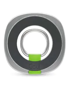 قوي , حامل الهاتف ذو الحلقة المغناطيسية , أسود  