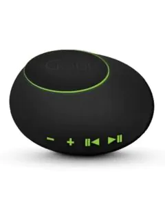 قوي ، مكبر صوت سامبي + شاحن لاسلكي 10 واط + 4000 مللي أمبير ، أسود 