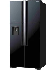 ثلاجة هيتاشي، دولابى 4 أبواب، سعة 19.1 قدم، أسود - R-W660PS7GBK