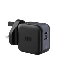 جودا شاحن جداري بقدرة 50 واط ، منفذين يو اس بي سي ، الأسود -WC005ABUK1
