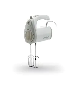 خلاط يدوي كينوود مع مضارب وخطافات عجن، 300 واط، أبيض - OWHBM02.001WH
