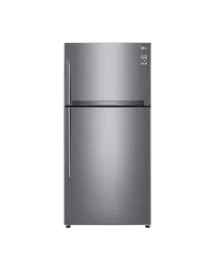 ثلاجة إل جي بسعة 17.9 قدم مكعب، بابين، انفرتر، فضي- LT19HBHWIN