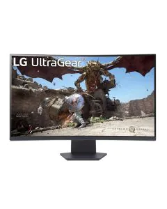إل جي 32 بوصة UltraGear شاشة ألعاب منحنية 1000R، دقة QHD، 180 هرتز، أسود، 32GS60QC-B