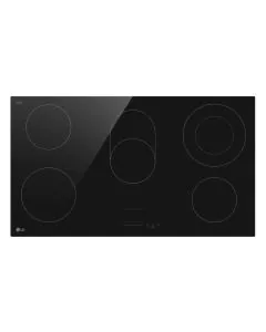 موقد كهربائي مدمج من إل جي، 90 سم، 5 شعلات، سيراميك، أسود - CE5Z3625BN