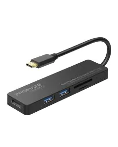 بروميت ,موزع متعدد الوظائف عالي السرعة USB-C 4K HDMI ,أسود