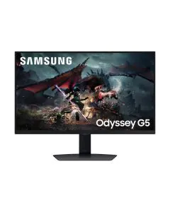 سامسونج، اوديسي جي 5 شاشة كمبيوتر للالعاب مسطحة، 180 هرتز، 27 بوصة، أسود
