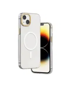 ليفيلو ,جراب خلفي شفاف من ماجسيف سينسا لهاتف آيفون 14 برو , شامبانيا