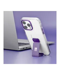 ليفيلو , حامل مورفيكس كلارا IMD 14 Pro شفاف , بمقبض بنفسجي