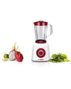 خلاط بوش 1.5لتر W450 احمر*ابيض MMB12P4RGB