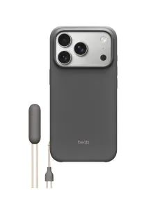 بيتس حافظة آيفون 17 برو ماج سيف مع مسند – رمادي جرانيت