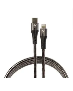 لافينتو، كابل نوع سي إلى لايتنينج، مرن سريع، 1 متر، أسود