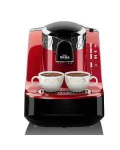 صانعة قهوة تركي 710 واط سعة كوبين احمر OK002-N