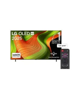 شاشة LG أوليد AI B5 حجم 55 بوصة 4K بمعدل تحديث 120 هرتز تلفاز ذكي مع ريموت ذكي سحري ونظام ويب أو اس25 إصدار 2025