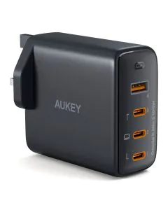 شاحن جداري سريع للغاية بقوة 100 وات من أوكي - أسود