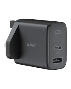 شاحن جداري أوكي سويفت 32 واط بمنفذين PD PA-F3S أسود