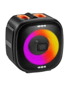 بورودو، مكبر صوت ساوندتيك فلاش ار جي بي محمول، بلوتوث، 16 وات، أسود