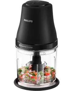 مفرمة فيليبس سلسلة 3000، 450 واط، أسود - HR1501/00