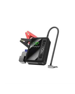 راف باور  جامب ستارتر 2 في 1 بسعة 8K 29.6 واط مع ضاغط هواء، 8000 مللي أمبير، أسود - RP-PB1240