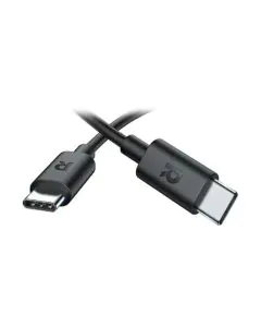 كابل راف باور C الى C،  متر 2، USB-C الى USB-C ، اسود - RP-CB1022